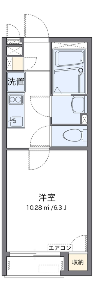 レオネクスト中野上鷺宮 203号室 間取り