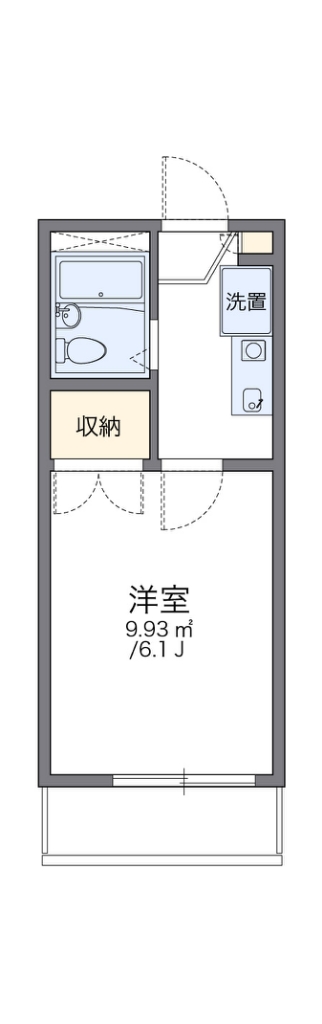 レオパレスドミールネグレスコ 205号室 間取り