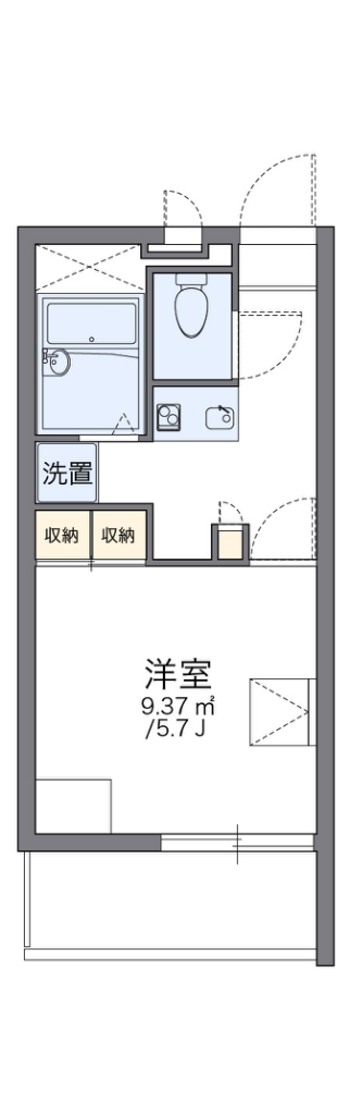 レオパレスクリーンヒルズ南戸塚 間取り図