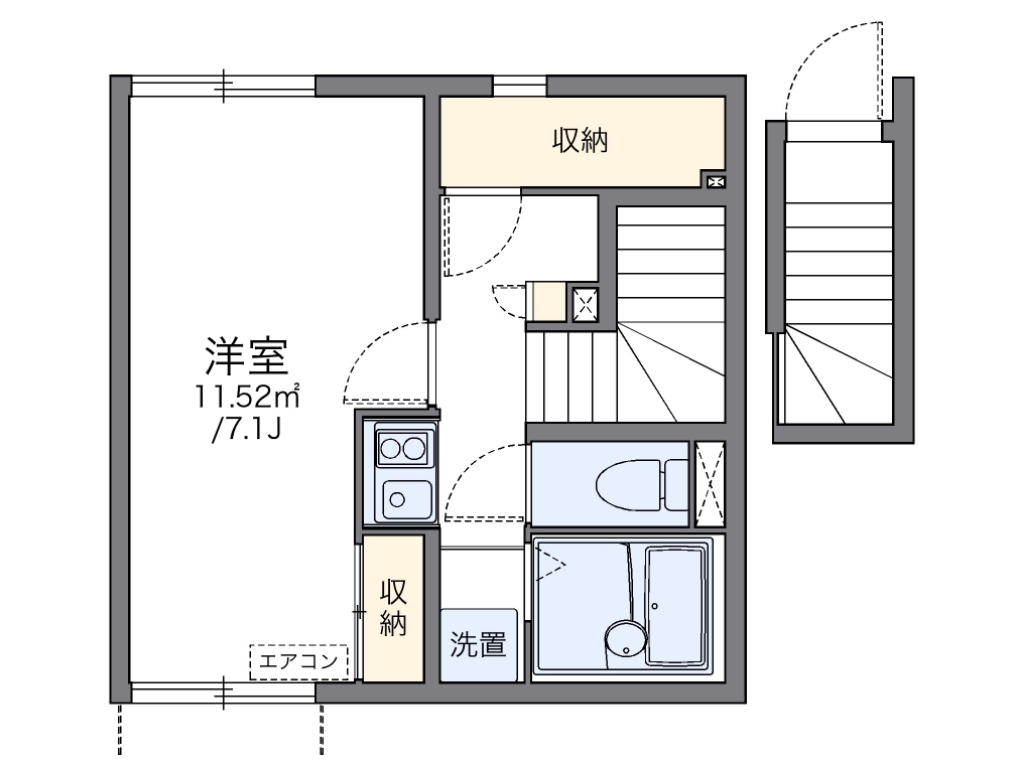 レオネクストサトハイツ 間取り図