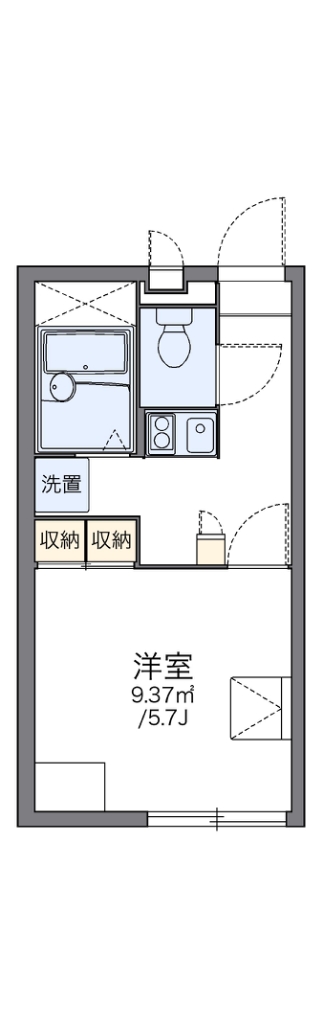 レオパレスルートワン今宿 101号室 間取り