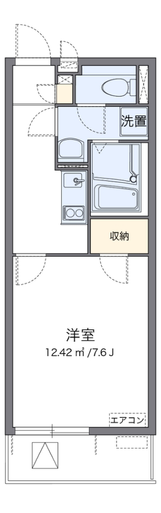 クレイノＳＡＳＡＬＡ 306号室 間取り