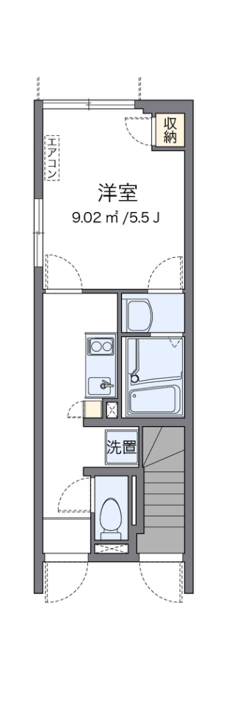 クレイノパーク鐘ヶ淵 101号室 間取り