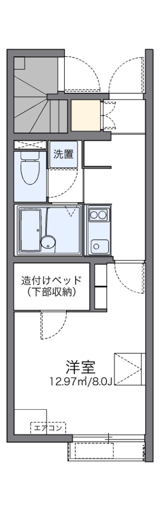 レオネクストレプロットⅢ 102号室 間取り