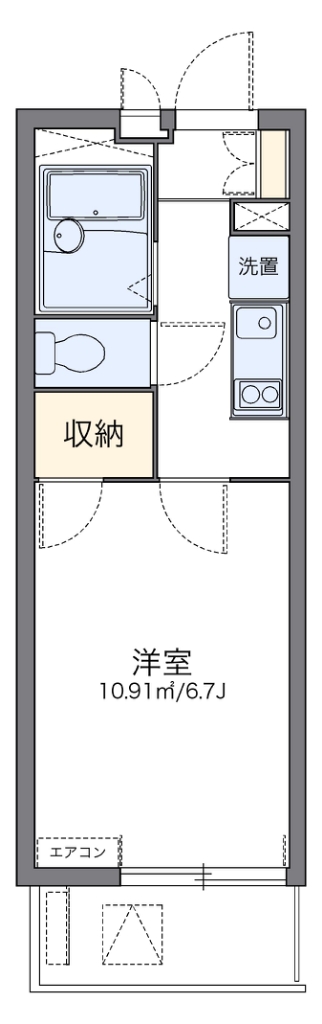 レオパレスグランドール 間取り図