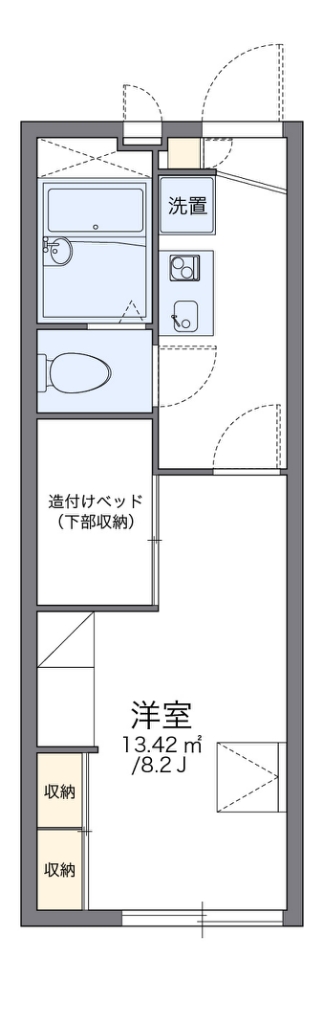 レオパレス久 112号室 間取り