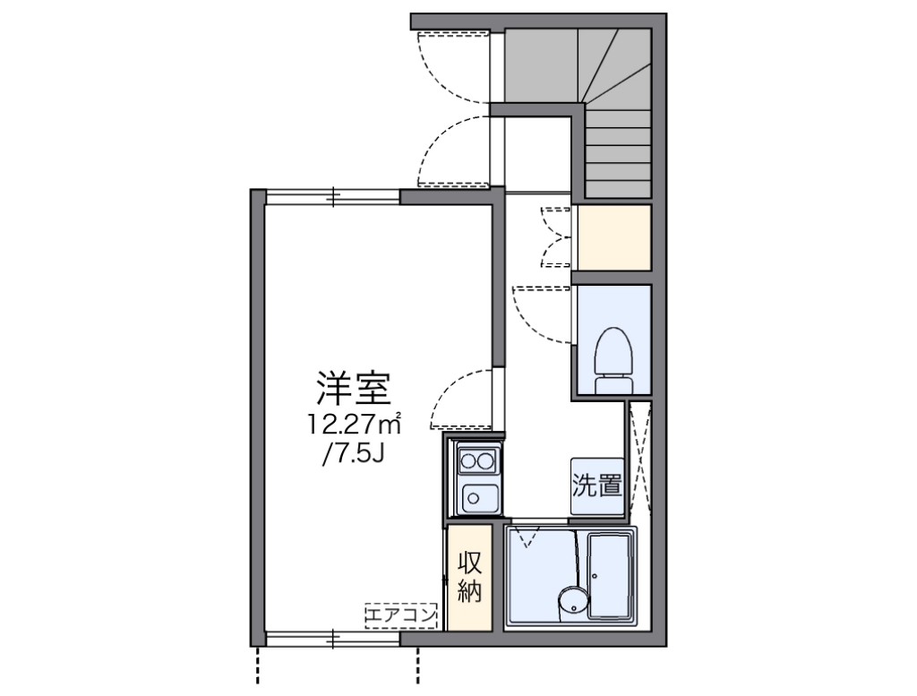 レオネクストパークネスト 102号室 間取り