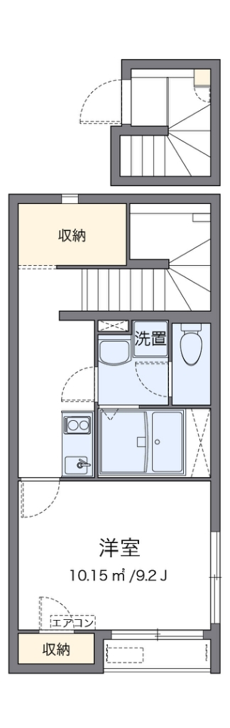 クレイノブレスボヌール 204号室 間取り