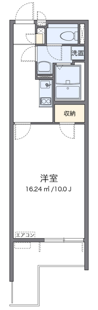 クレイノマチュレ南谷 204号室 間取り