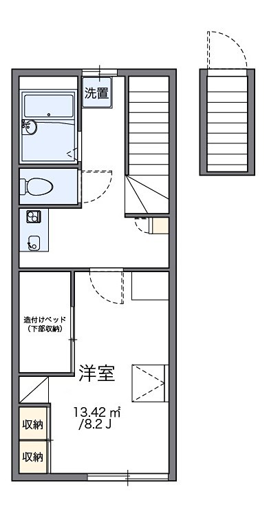 もみじ山 209号室 間取り