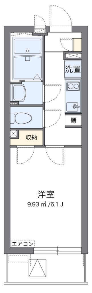 クレイノリバティ　レジデンス 307号室 間取り