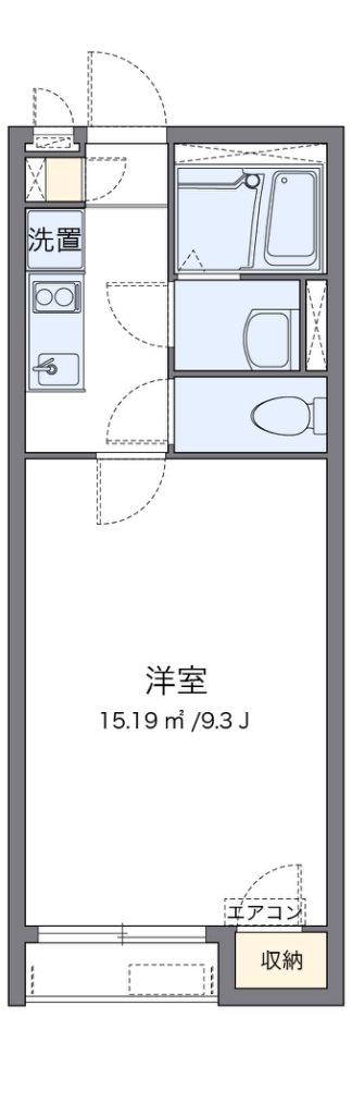 クレイノ光彩ＳＯＵＴＨ 204号室 間取り