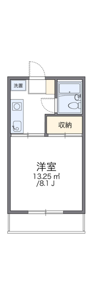 レオパレス山際 205号室 間取り