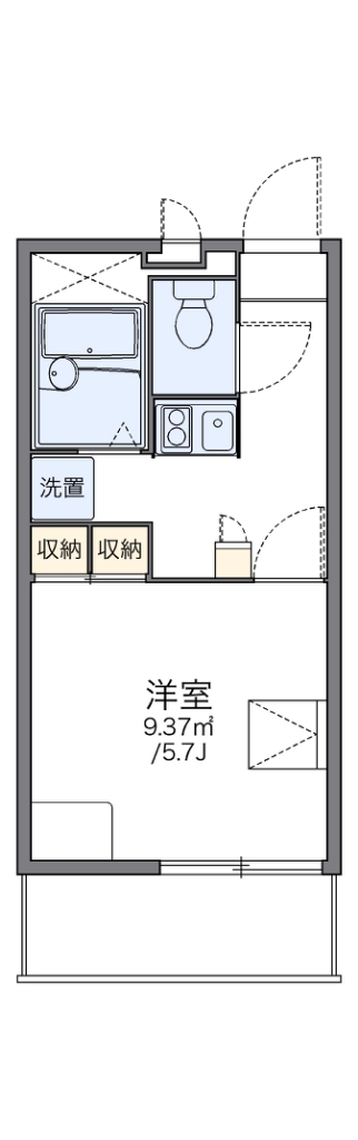 レオパレスＴＡＫＡＫＵＲＡ 303号室 間取り