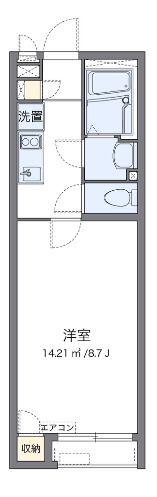 クレイノＫＯＮＤＯＨ 202号室 間取り