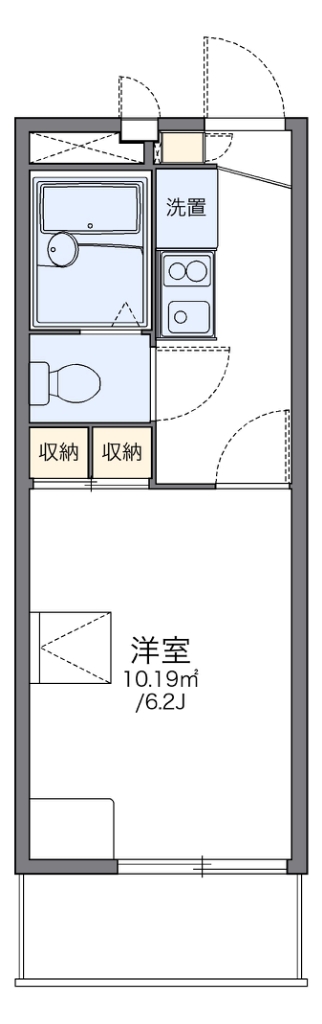 レオパレスＭａｅｈａｒａ 104号室 間取り