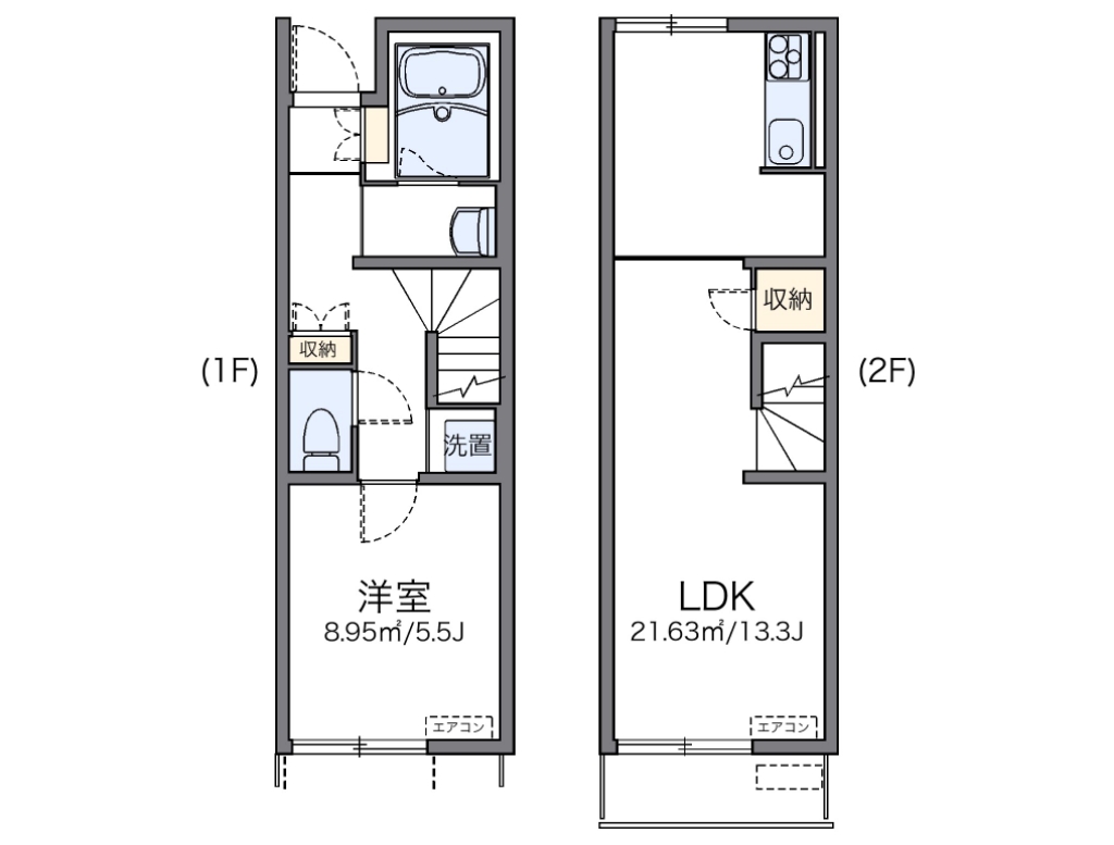 レオネクストタウンコート羽生Ｍ 間取り図