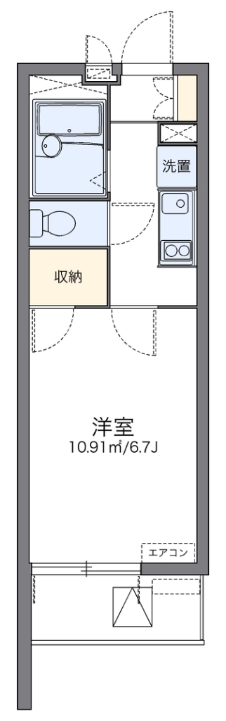 レオパレスヴァンルミエール 303号室 間取り