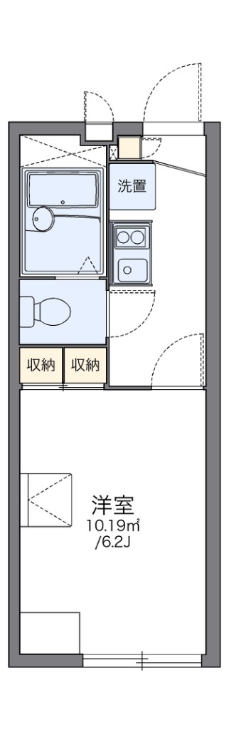 レオパレスＮＡＫＡＴＡ　Ａ 間取り図