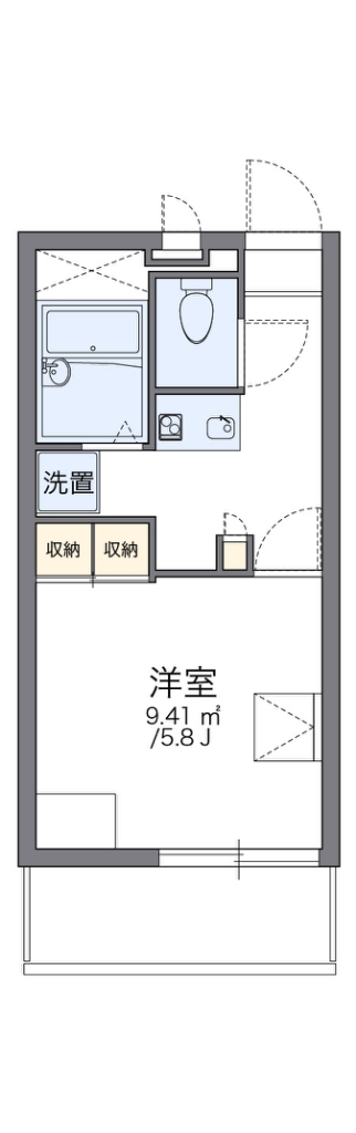 レオパレス広喜 202号室 間取り