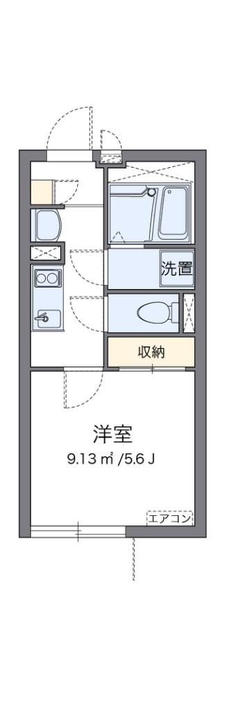 クレイノコラットⅠ 103号室 間取り