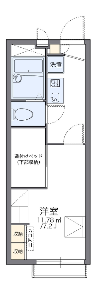 レオパレスプルケリマ 間取り図