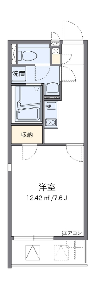 レオネクストルミニア 201号室 間取り