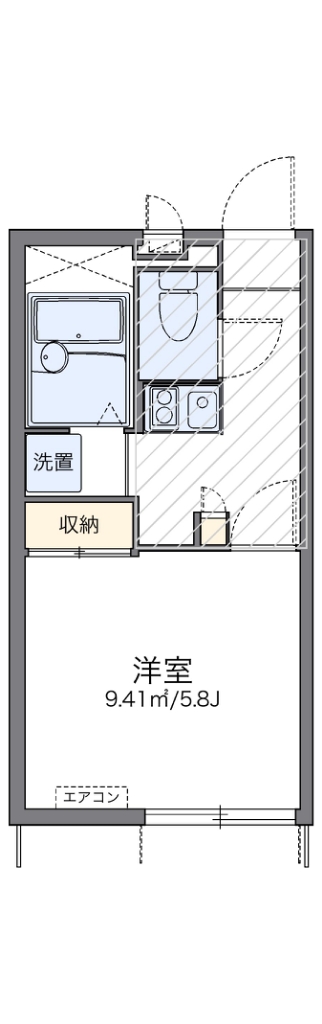 レオパレススペーシア　東池袋 102号室 間取り