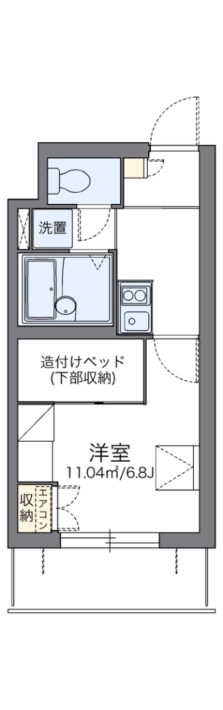 レオパレスシェル都Ⅲ 303号室 間取り