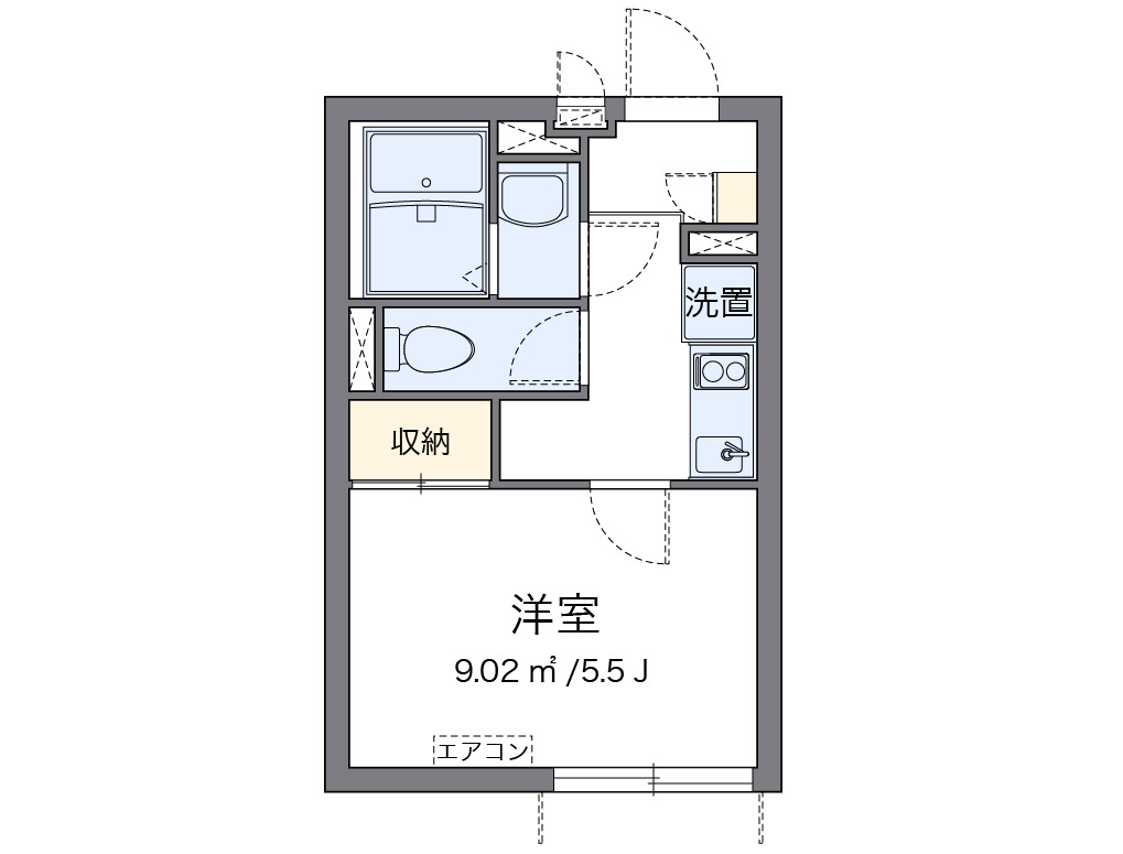 クレイノＴＡＫＥＤＡⅡ 103号室 間取り