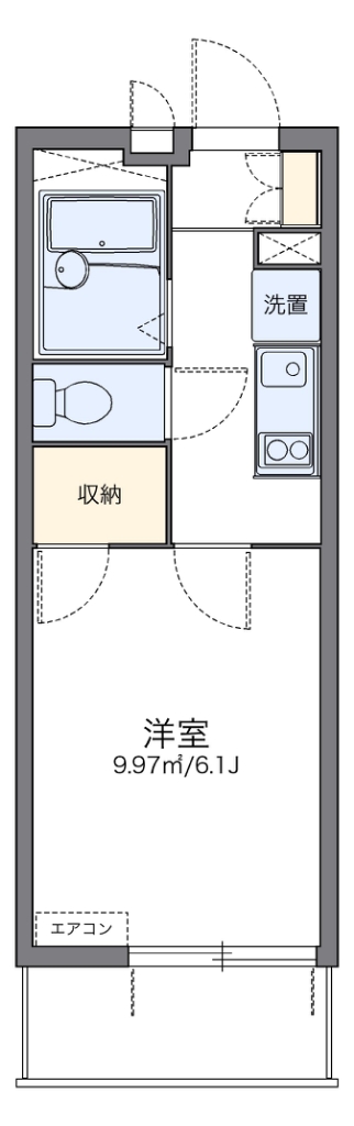 レオパレス青砥坂 302号室 間取り