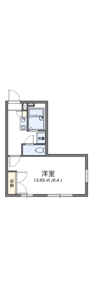 レオパレスクローネＩ 間取り図