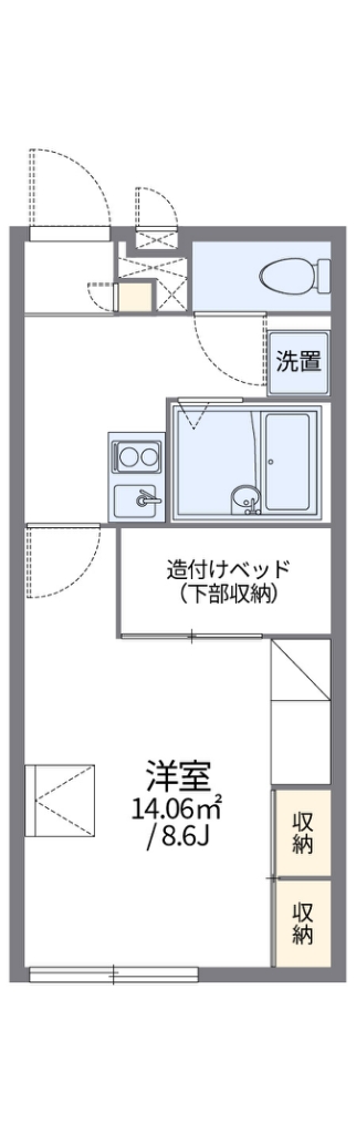 レオパレスＡＲＡＩ 間取り図