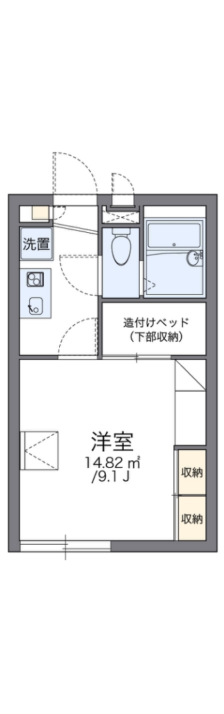 レオパレス関口 201号室 間取り