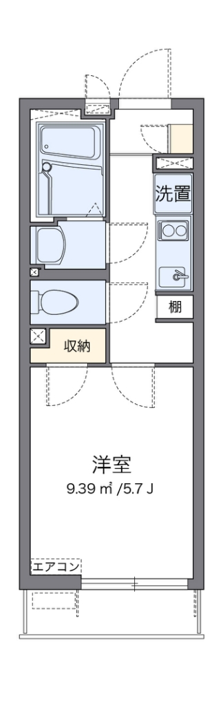 クレイノプランドール武蔵境 203号室 間取り