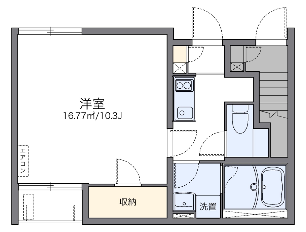 レオネクストエスペランサ 101号室 間取り