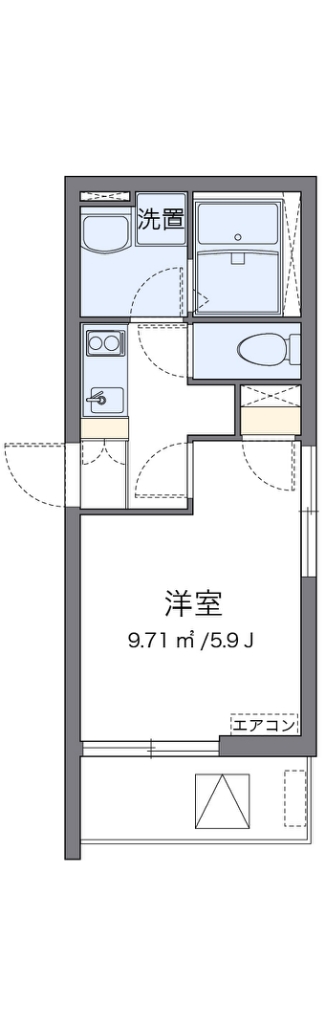 クレイノＫＯＭＯＨＡＮＡ 間取り図