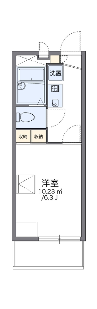 レオパレス横濱ヴィラ 203号室 間取り