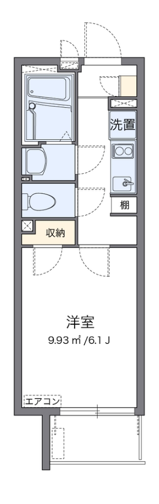 クレイノＮＡＫＡＭＵＲＡ 間取り図