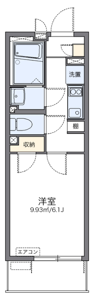 レオネクストＭＩＮＡＴＯ 202号室 間取り