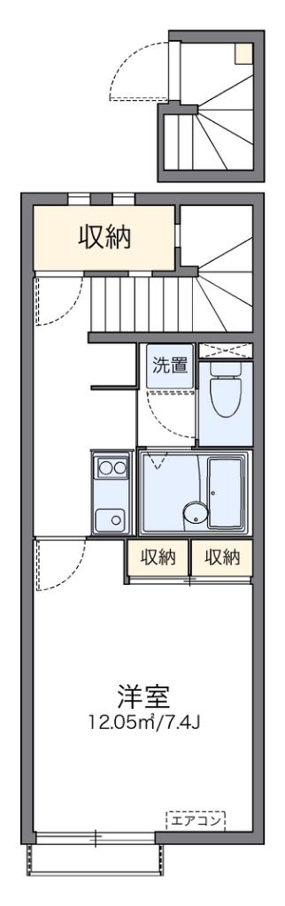 レオネクストプラシード　Ａ 間取り図