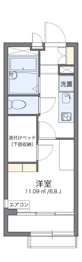 レオパレスＨＡＲＭＯＮＹ 間取り図