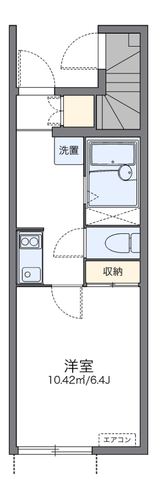 レオネクストアリアーレ 103号室 間取り