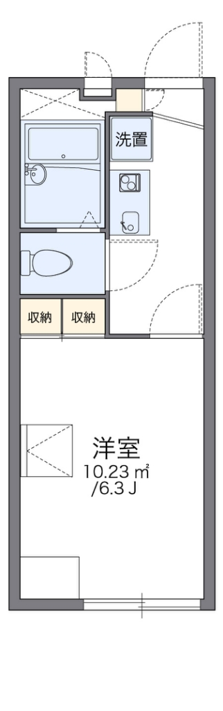 レオパレスシャルム 間取り図