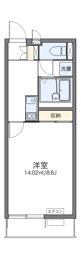 レオネクスト山王フォースイ 208号室 間取り