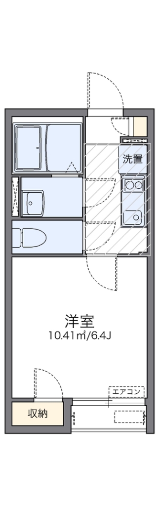 レオネクストＩＮＡＧＩ 205号室 間取り