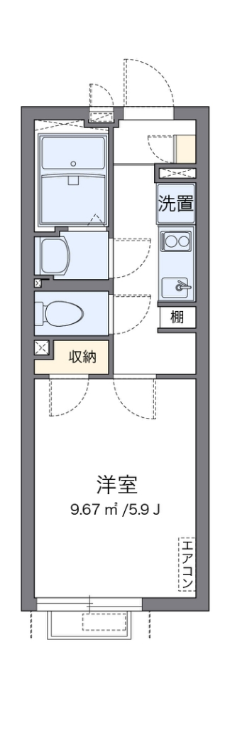 クレイノＢｕｏｎｏ 202号室 間取り