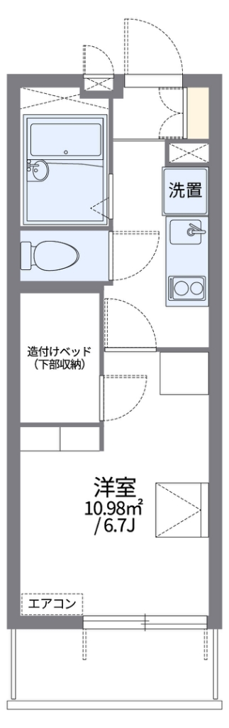 レオパレスＭＡＮＡＢＥ 間取り図