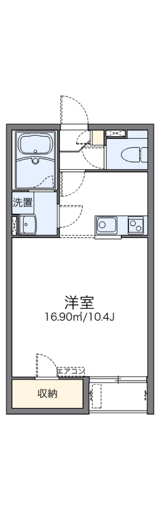 レオネクスト淳 103号室 間取り