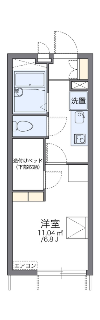 レオパレスマドレーヌ 間取り図